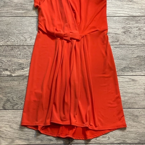 BCBGeneration Tangerine‎ One Shoulder Strap Ruching - Picture 6 of 6